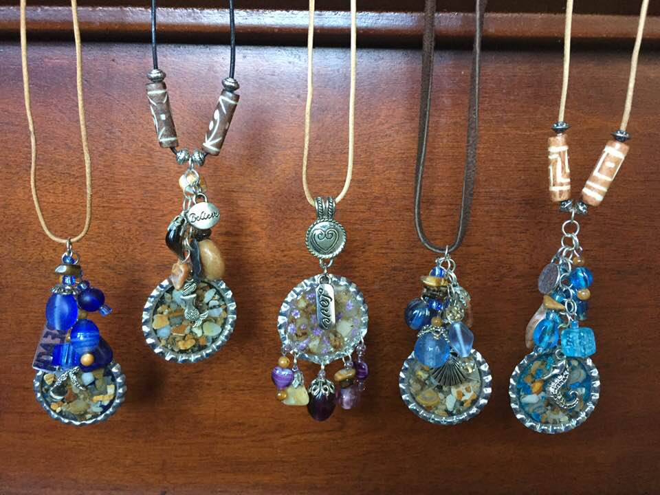 bottle cap pendants