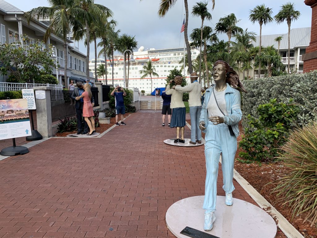 statues at Custom House, Key West