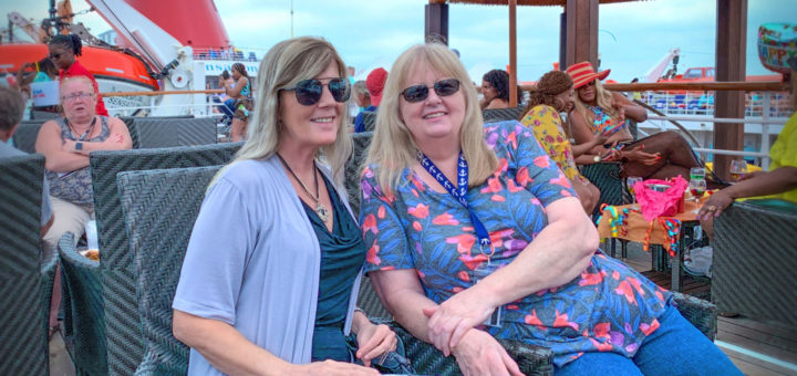 Donna and I on the Upper Lido Deck