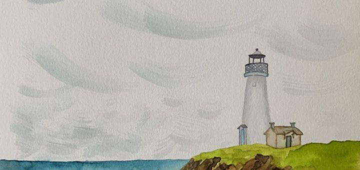 Lighthouse Watercolor